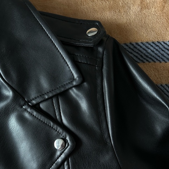 Faux leather moto jacket - Picture 10 of 11